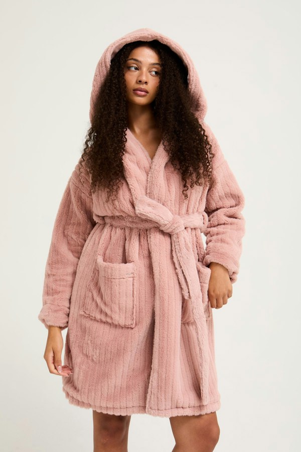 Cloud Dressing Gown in Dusky Pink - Wholesale - Robes
