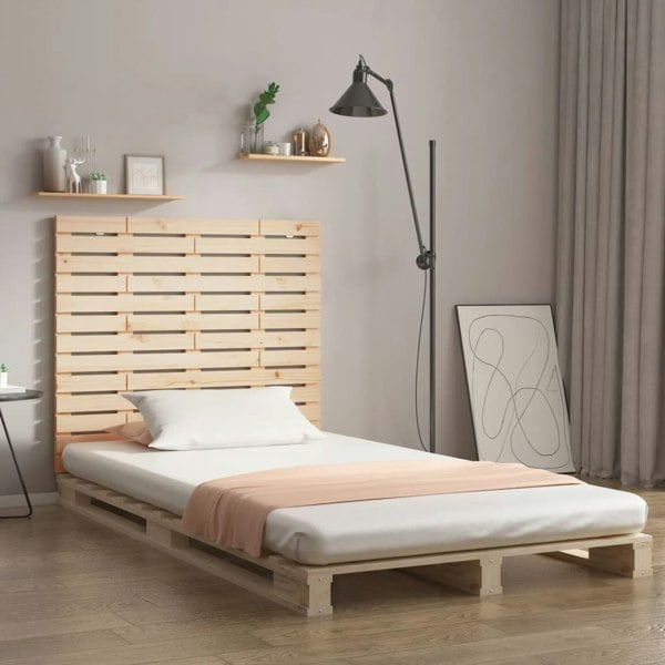 Berkfield Wall Headboard 96x3x91.5 cm Solid Wood Pine