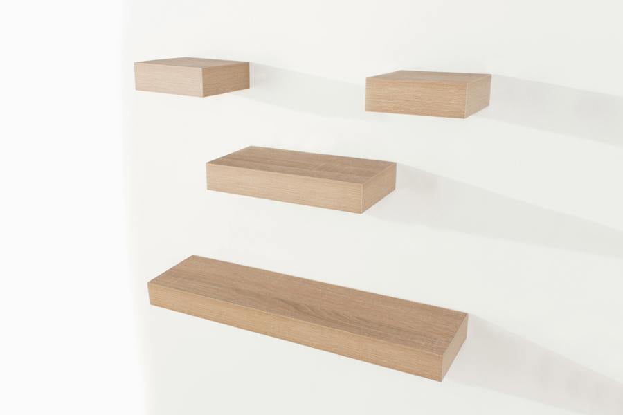 Core Products Set of 4 Hudson Black Wall Shelf Pack