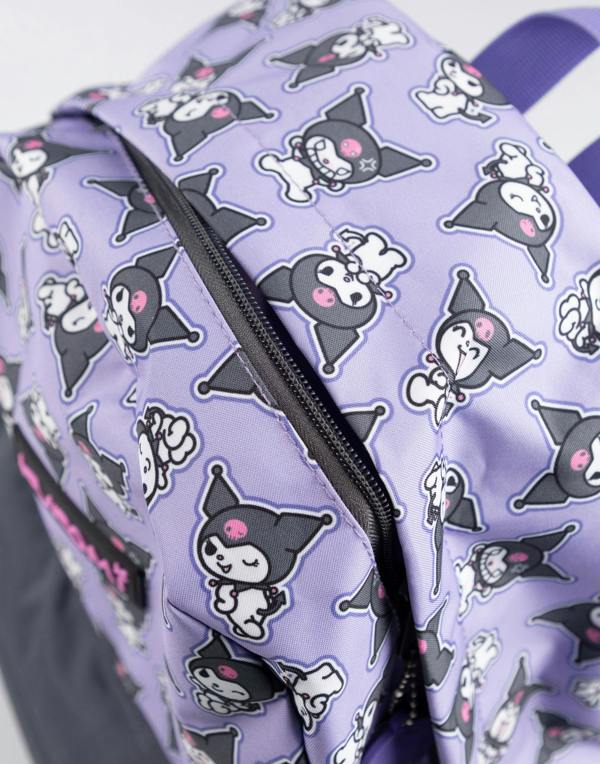 Vanilla Underground Hello Kitty & Friends Girls Purple Kuromi Backpack (One Size)