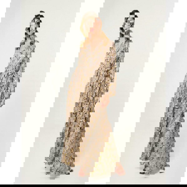 Blue Vanilla Snake Print Long Dress