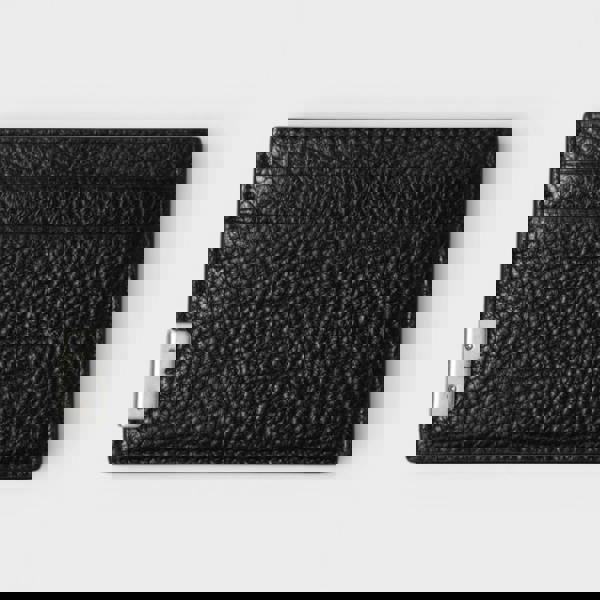 Burberry Sandon Grained Leather Card Holder Black