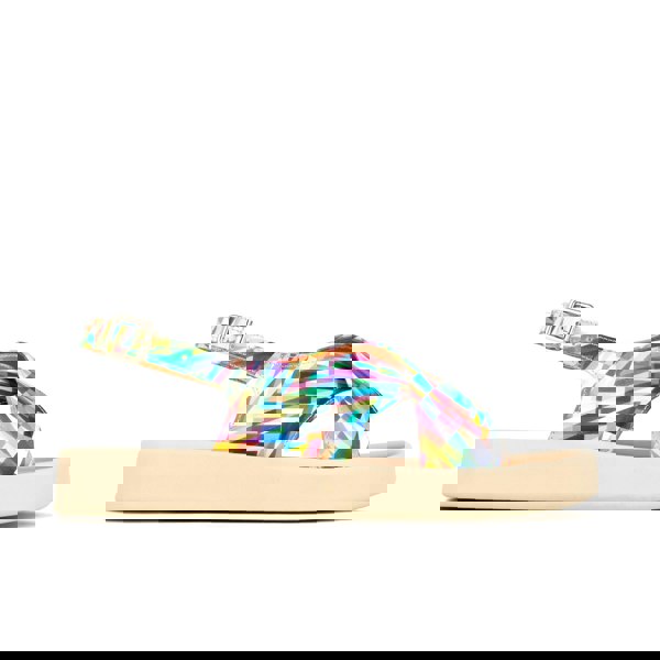 Embassy London Skye - Fiesta - Women's leather platform sandal with buckle strap