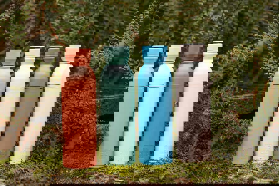 Built New York BUILT Planet Bottle, 500ml Recycled Reusable Water Bottle with Leakproof Lid - Pale Pink