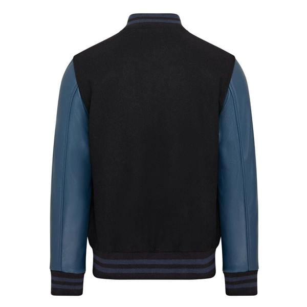 Infinity Leather Letterman Baseball Wool Leather Varsity Bomber Jacket - Genoa