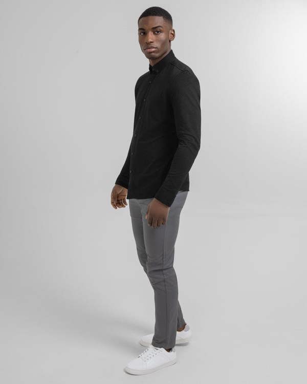 Steel & Jelly Pique Jersey Long Sleeve Shirt