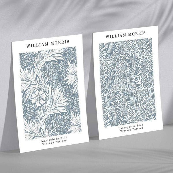 Sage Green Geometric Pineapple Fruit Set of 2 Art Prints