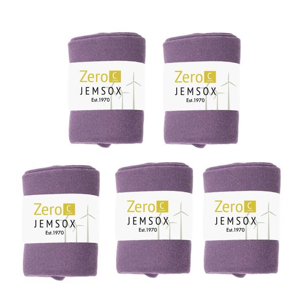 Jemsox Luxury Socks Multipack 3 Pairs / 5-Pairs Purple Plain Colour Men's Crew Socks Size 7-12