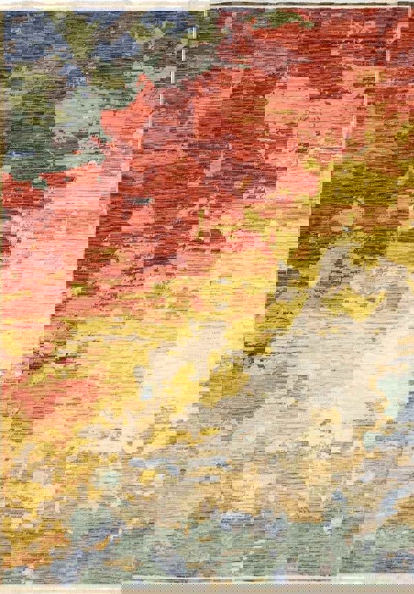 Nomad Abstract Wool-Blend Rug – Multicolour