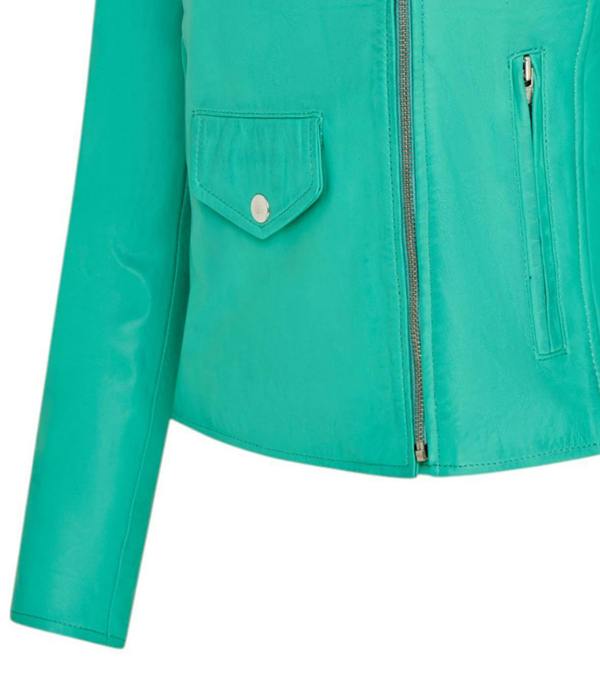 Infinity Leather Women's Classic Brando Biker Leather Jacket - Broome