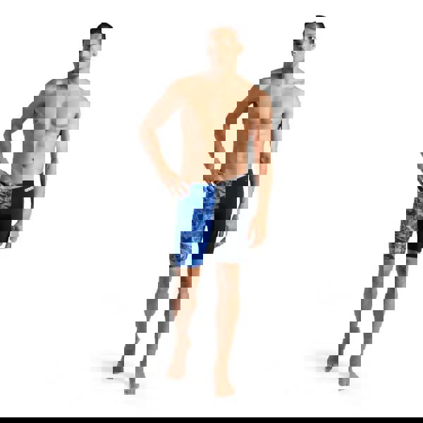 Arena Crackle Swim Jammer black royal blue black camo Speedo trunks