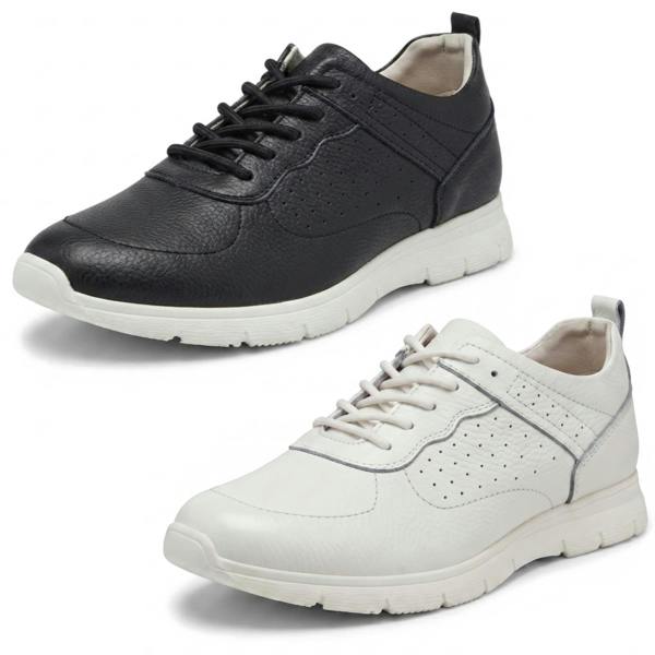 Down to Earth Ladies Spot On Low Lace Up Trainer F7224