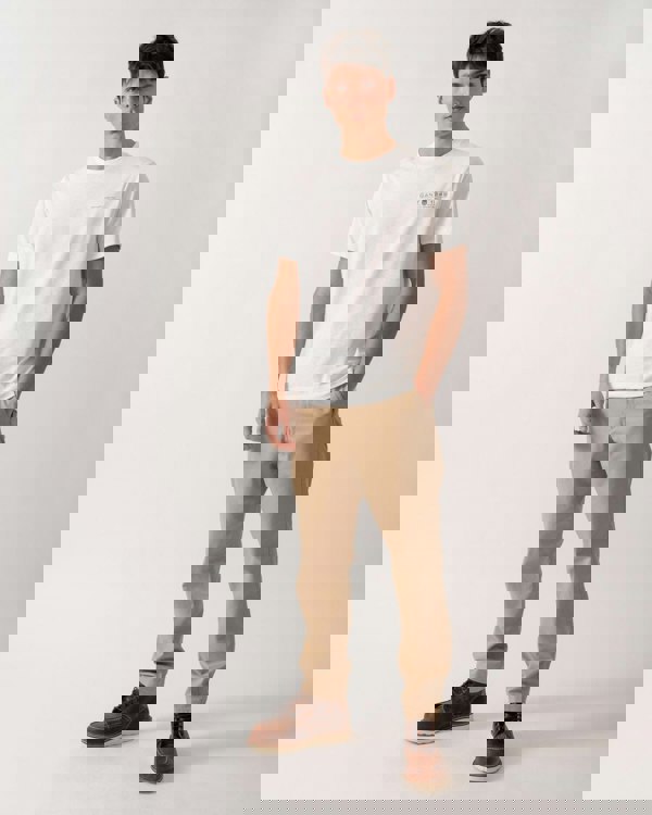 GANT Mens Short Sleeve Printed Graphic T-Shirt - 113 Eggshell