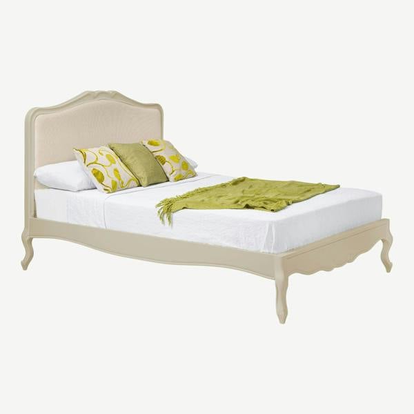 Statement Furniture Juliette Cream Bed Frame French Style with Upholstered Headboard 4ft6 5ft 6ft
