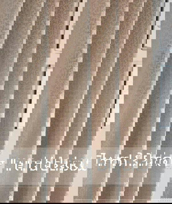 Luxury Living Temple Velvet Ring Top Blackout Curtains