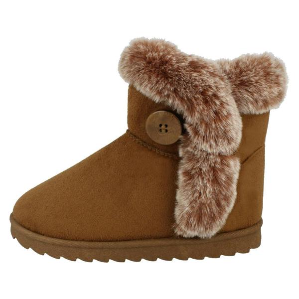 Spot On Girls Spot On Fur Trim/Lined Ankle Boots H4142
