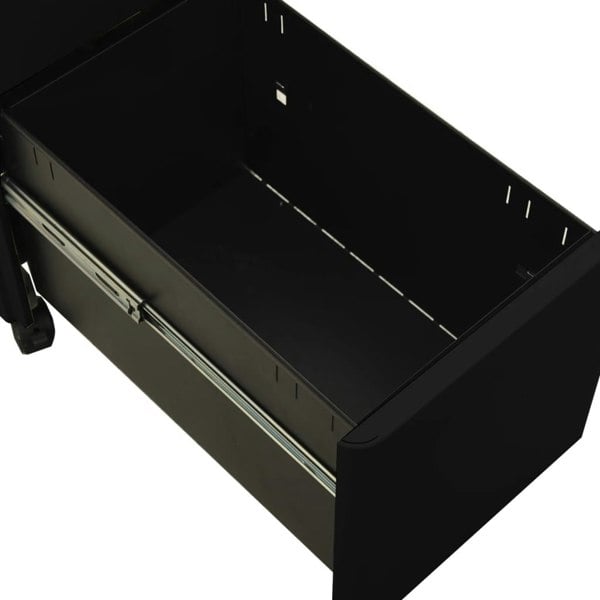 Berkfield Mobile File Cabinet Black 30x45x59 cm Steel