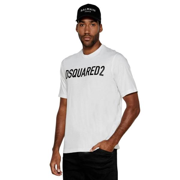 DSQUARED2 Loose Fit Brand Logo White  T-Shirt S