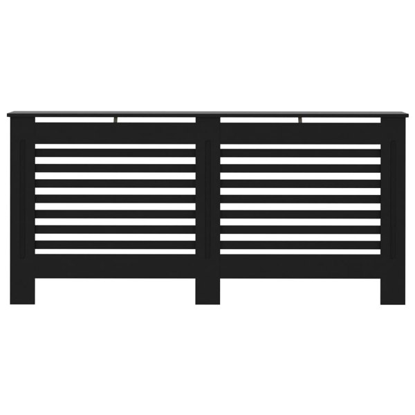 Berkfield Radiator Cover Black 172x19x81 cm MDF