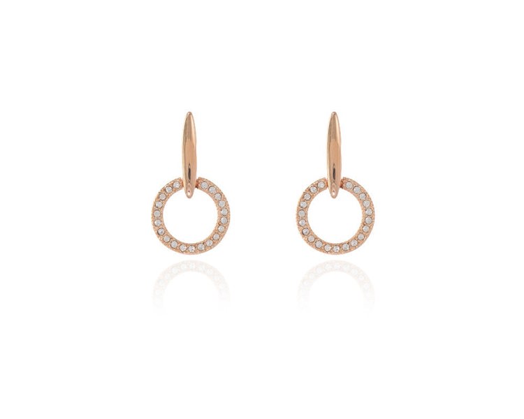 Cachet London Lara Drop Rose Gold Earrings