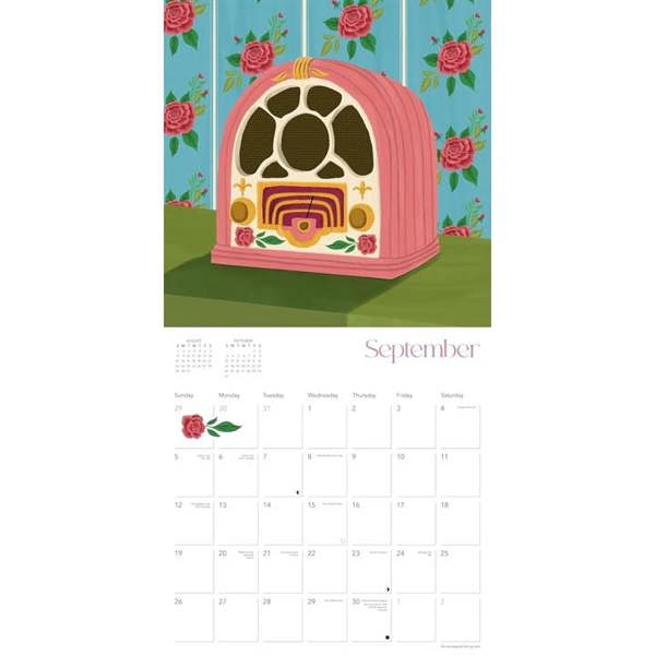 Vintage Home Calendar 2027, Wall Calendars, Month To View, Lifestyle, Gift