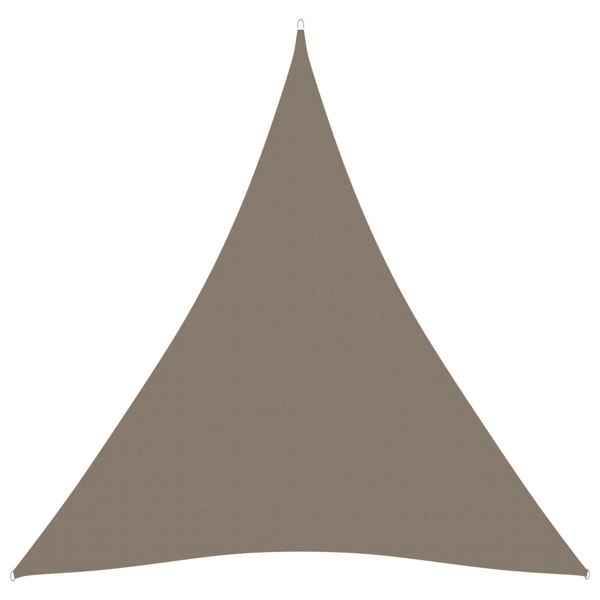 Berkfield Sunshade Sail Oxford Fabric Triangular 4x4x4 m Taupe