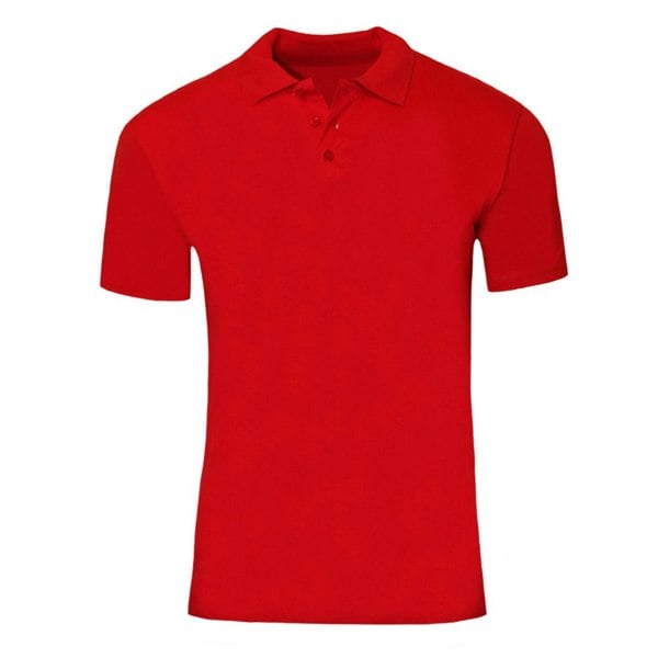 SOLS Mens Prescott Jersey Short Sleeve Polo Shirt - Red