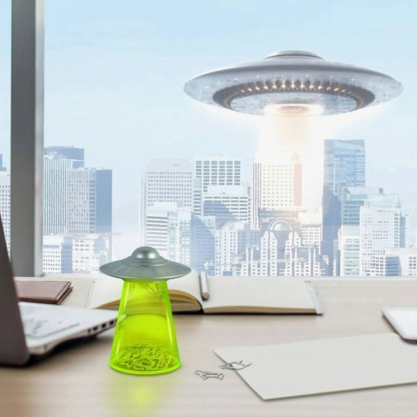 T. H. Baker Fred Flying Saucer Paperclip Storage Novelty 5266419