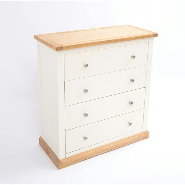 Cabinet Bits Trevi 4 Drawer Chest of Drawers Chrome Knob