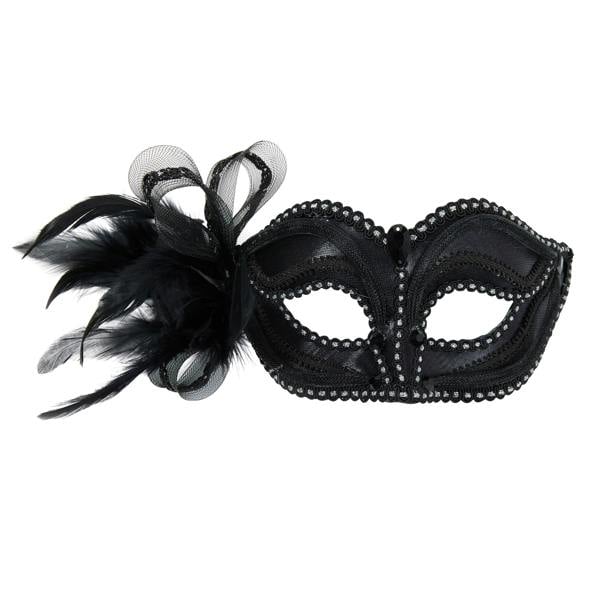Bristol Novelty Black Eyemask With Side Decoration - Black - 