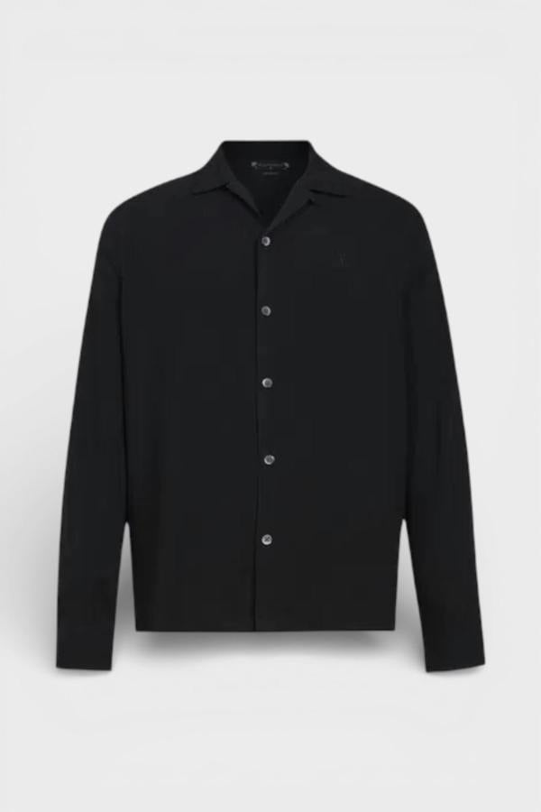 All Saints Venice Long Sleeve Shirt Black