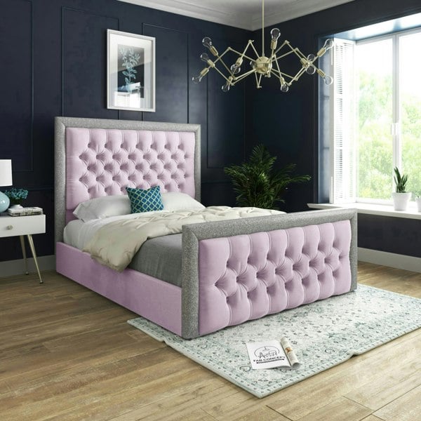 DS Living Cheltenham Bed - Kingsize - 5ft - Pink