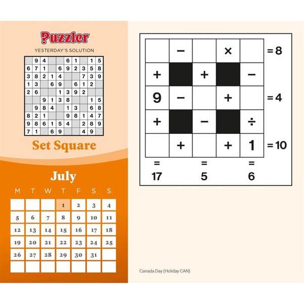 Mind Games, Puzzler Desk Calendar 2027, Desk Calendars, Day To View, Entertainment, Gift