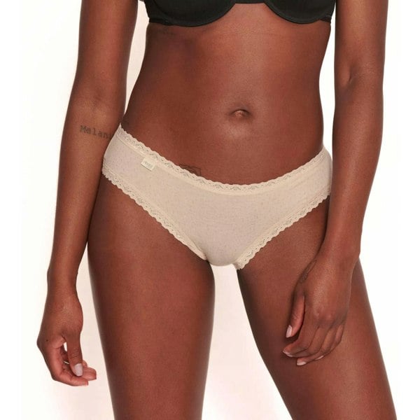 Sloggi 24/7 3-Pack Cotton Hipster Briefs, Cream/Purple/Red