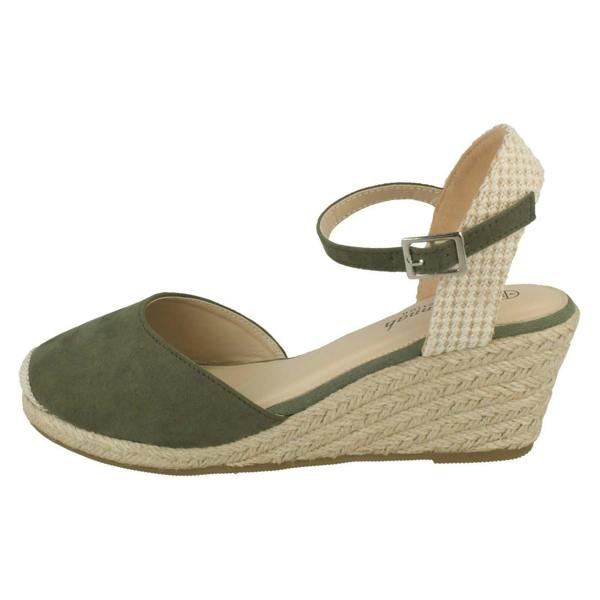 Savannah Ladies Savannah Mid Rope Wedge Espadrilles F2274