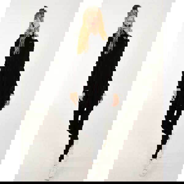 Blue Vanilla Ribbed Leggings & Cowl Neck Jumper Set