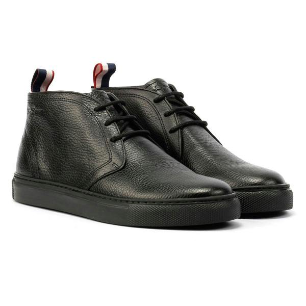 Ben Sherman - BS23509 Mens PARKA Boots MILLED Leather - Black