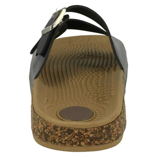 Spot On Ladies Spot On Two Buckle Mules