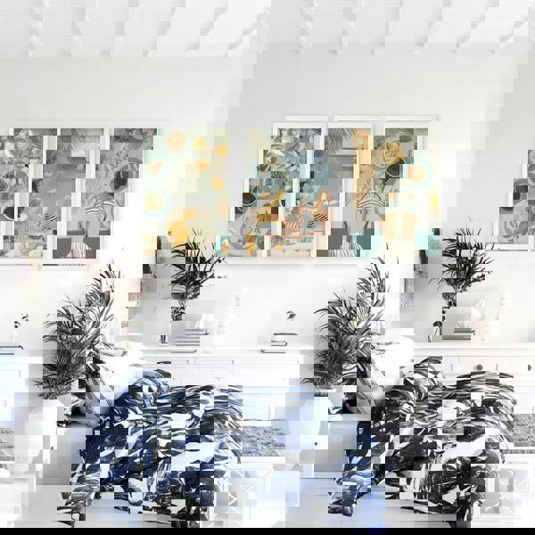 Extra Large Pictures For Living Room | Set of 3 Italian Lifestyle Wall art Prints