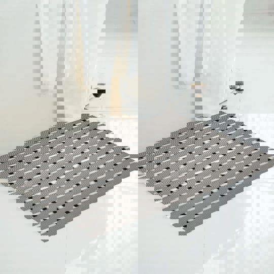 Nicoman Stylish Anti Slip Bath Matt Shower Mat 61cm x 43cm 