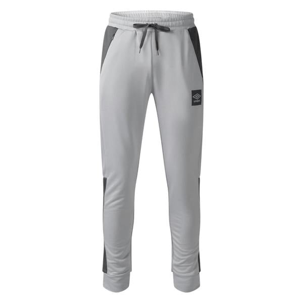 Umbro Mens Polyester Sports Tracksuit Bottoms - Quiet Shade Grey/Castle Rock