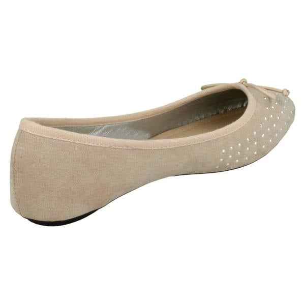 Spot On Ladies Spot On Jewel Design Ballerinas