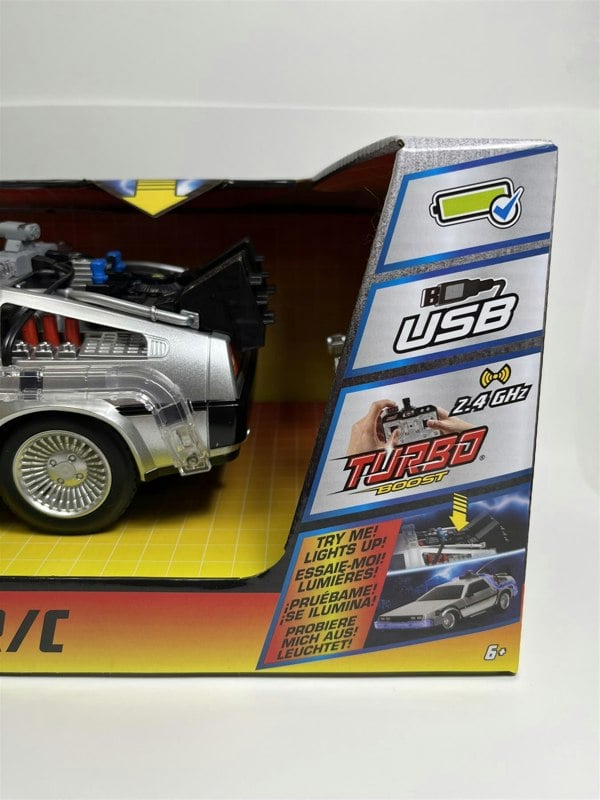 Jada Back To The Future Time Machine RC Silver 1:16 Scale Jada 253256004