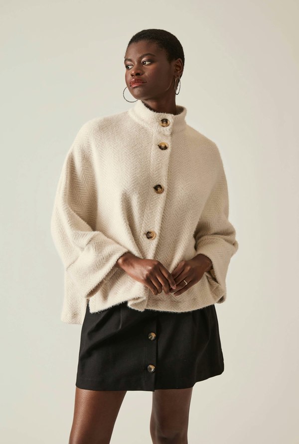 James Lakeland Batwing Cream Jacket