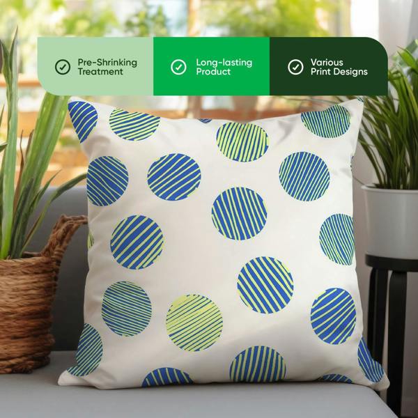 Gardenwize Pair of Outdoor Scatter Cushions – Polka Dot Design