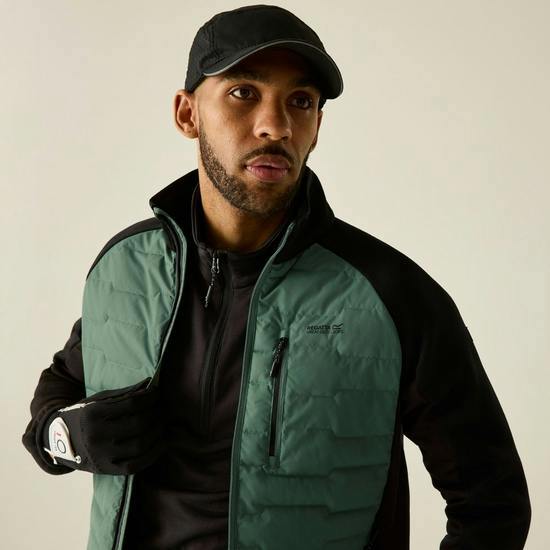 Regatta Mens Cyrus Hybrid Jacket - Dark Forest Green - 3XL - Dark Forest Green - 60% Polyester/40% Recycled Polyester