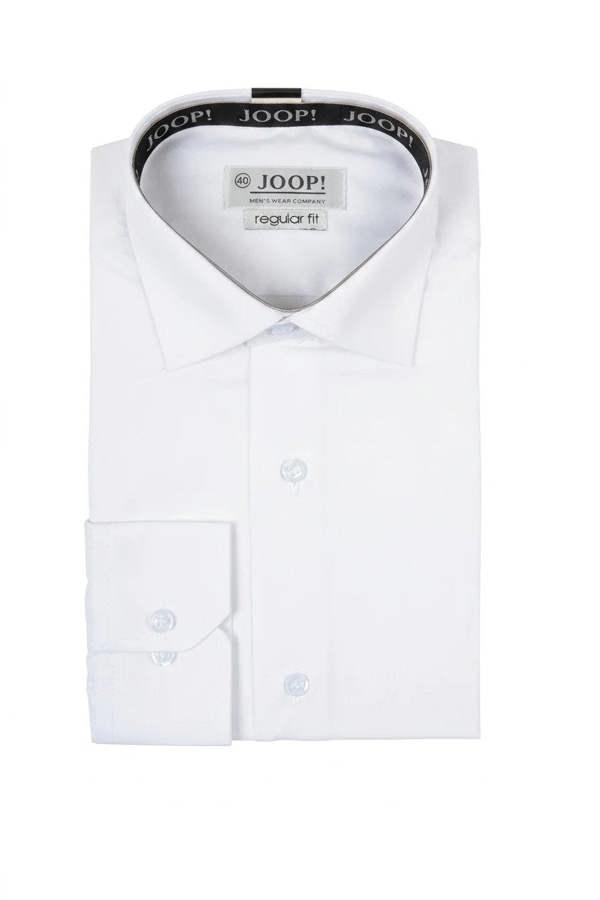 Men's Slim Fit Long Sleeve Button-Down Dress Shirt - White - TruClothing.com - 3