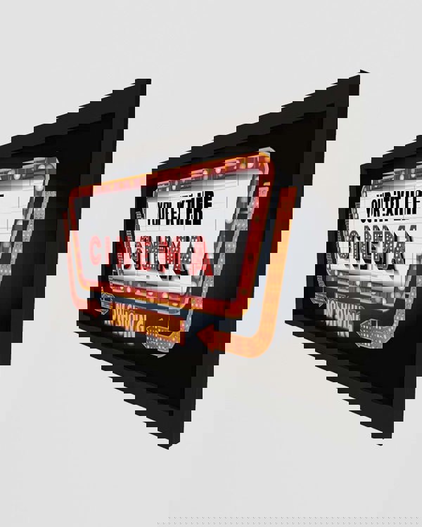 Personalised Wall Art Print - Home Cinema Now Showing Sign