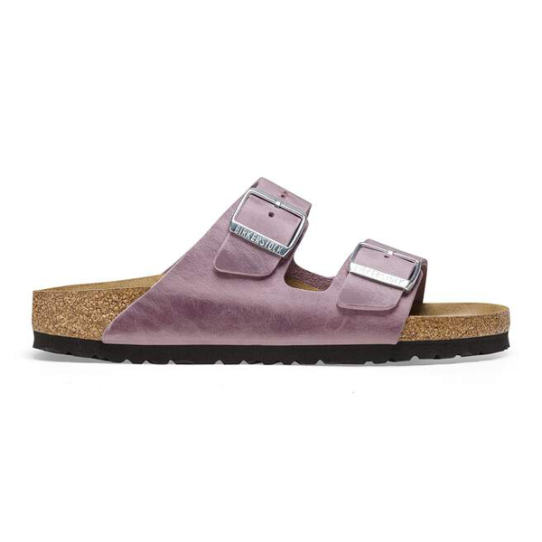Birkenstock Arizona Oiled Leather Womens Sandals - Lavender