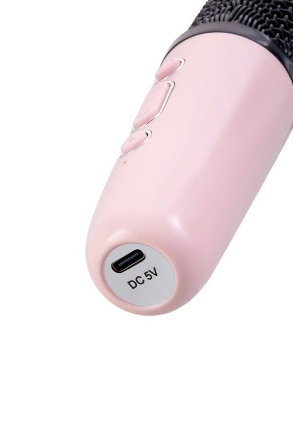 Living and Home Portable Karaoke Machine with Wireless Microphones and RGB Lights